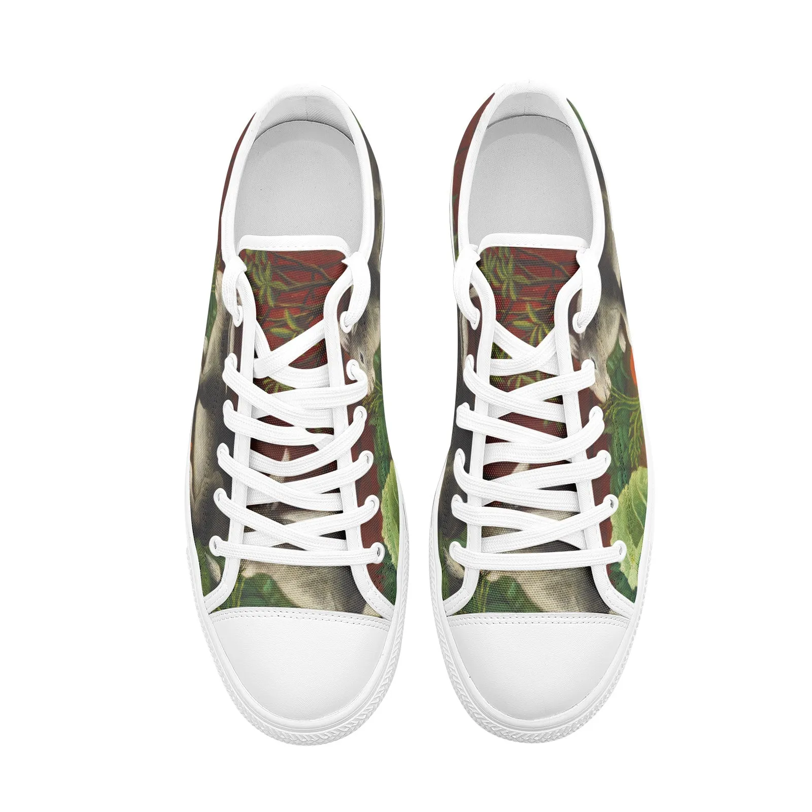 The Rabbit's Meal Unisex Low Top Canvas Shoes