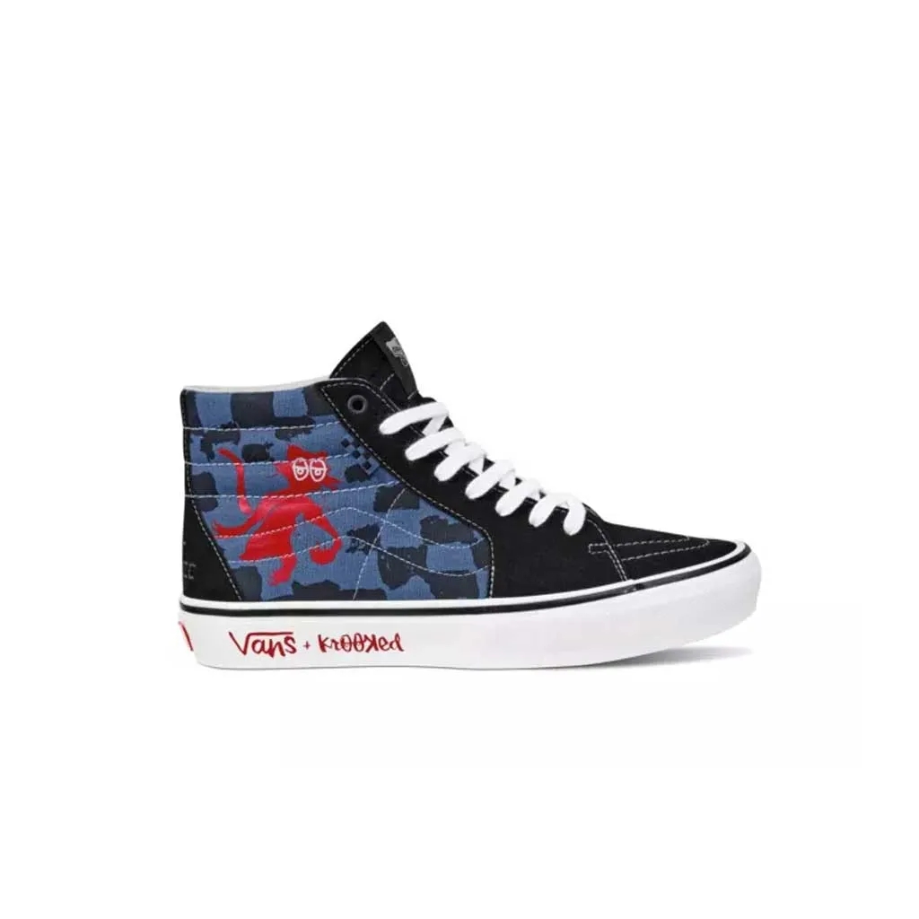 Vans x Krooked Skate SK8-Hi - Krooked by Natas for Ray - Blue