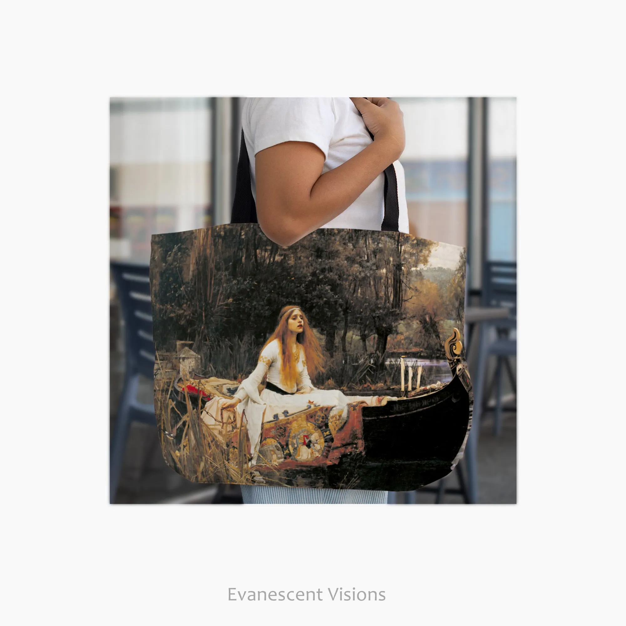 Waterhouse Pre-Raphaelite Paintings Large Canvas Tote Bag