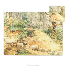 Woodland Nature Fabric Placemat and Coasters